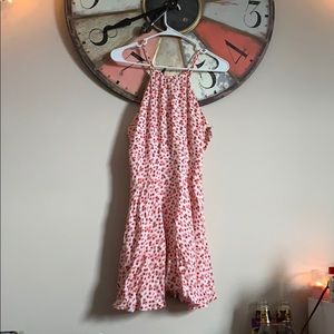 Red/white floral dress, forever 21